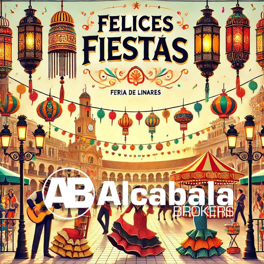 JavierAlcabala's tweet photo. Un año más nos complace desde #AlcabalaBrokers desearos unas ¡Felices Fiestas a todos los linarenses! al @aytolinares y @Cultura_Linares que las disfrutéis 🎡
#SanAgustín #Linares #Fiestas https://t.co/uyV7CnqV92