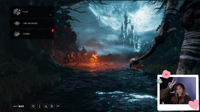 ₊˚♡˚₊ LIVE over at - twitch.tv/kateyjayyx ₊˚♡˚₊ playing the new chapter of DBD!