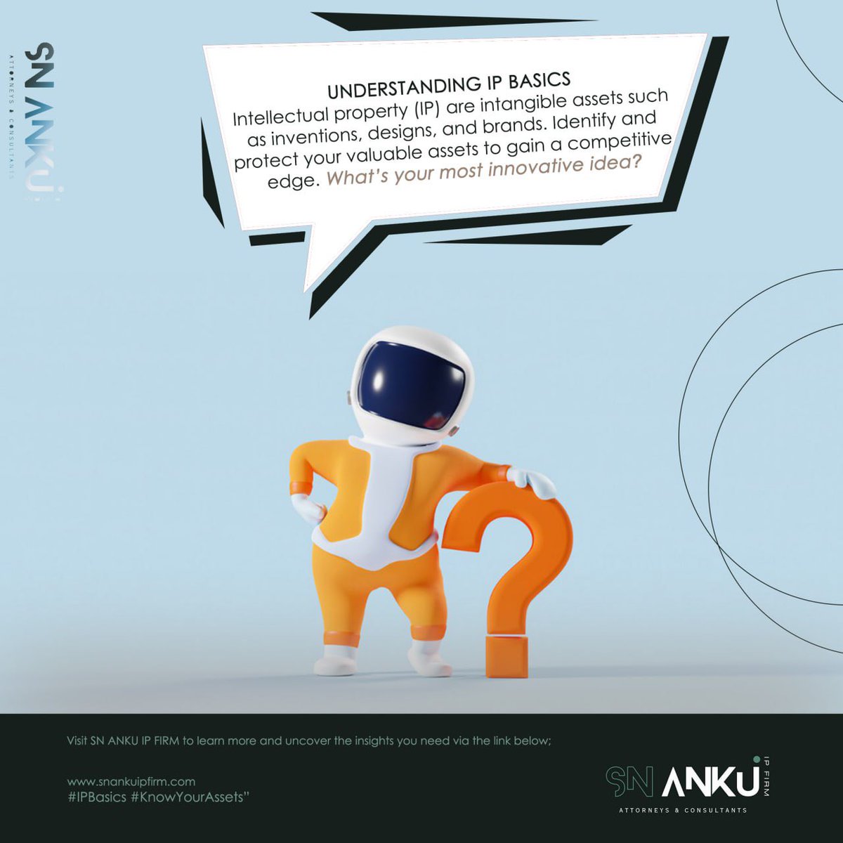 snanku_ipfirm's tweet image. What&apos;s the most innovative idea you&apos;ve ever conceived? Let&apos;s talk IP protection!
#IPMatters #Creativity #IPBasics #KnowYourAssets