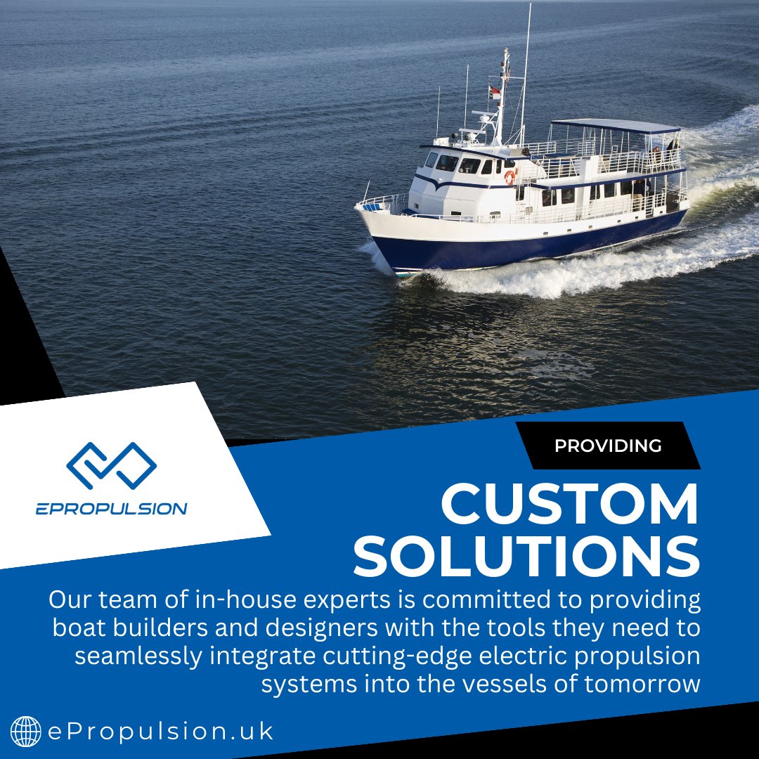 Our team of in-house experts is committed to providing boat builders and designers with the tools they need to seamlessly integrate cutting-edge electric propulsion systems into the vessels of tomorrow.