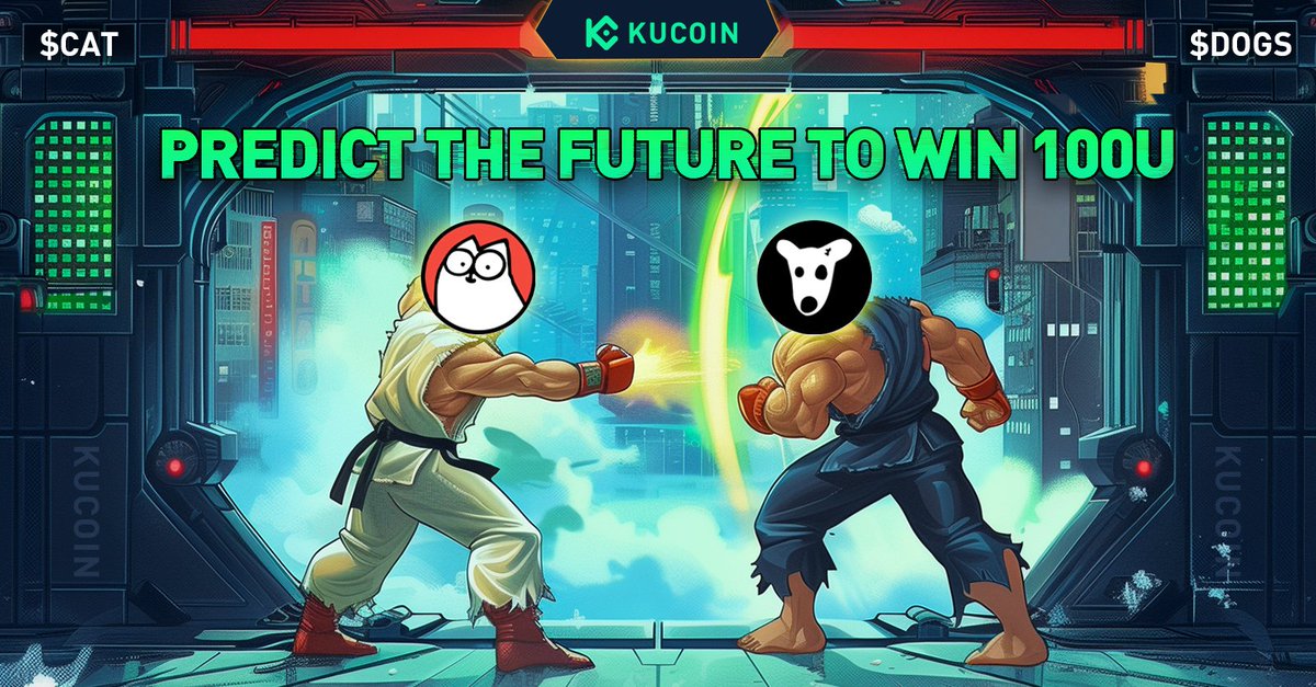 🔥 The Ultimate Showdown: $DOGS vs $CAT! 🥊

👑 Who will reign supreme by 12:00 PM (UTC) on 9/2/2024?
🏆 5 lucky predictors will win $100 each!
 
To participate:
1️⃣ Follow <a href="/kucoincom/">KuCoin</a>
2️⃣❤️‍ &amp; RT
3️⃣ Comment your pick: $DOGS or $CAT
4️⃣ Fill in form: forms.gle/q6N9MVy78fTy1j…
 
💬