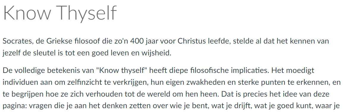 CorCornelissen's tweet photo. Volgens deze Nederlandstalige #bijscholingscursus die ik moet volgen, sprak Socrates de #Engelse woorden 'Know Thyself' uit.
#Ken_uzelve #Γνῶθι_σαυτόν #Γνῶθι_σεαυτόν #VertaalnietallesnaarhetEngels https://t.co/FE1ORtz8WJ