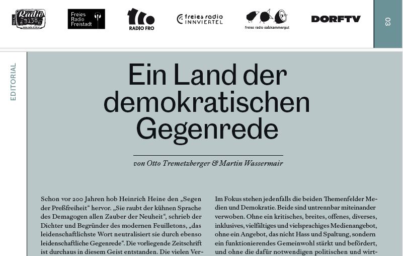 Was für ein medienpolitisches #Ausrufezeichen! Gemeinsam mit den 5 Freien Radios in OÖ setzt <a href="/dorftv/">DORFTV</a> zur <a href="/NRWahl24/">Nationalratswahl 2024</a> wichtige Impulse. Mit Beiträgen von u.a. <a href="/luis_paulitsch/">Luis Paulitsch</a>, @mnikbakhsh, <a href="/lisa_kreutzer/">Lisa Kreutzer</a>, <a href="/VerenaMischitz/">Verena Mischitz</a> und <a href="/DIEMEDIENat/">Harald Fidler</a>. Ab 5.9. als Beilage der <a href="/kupfooe/">KUPF OÖ</a>-Zeitung.