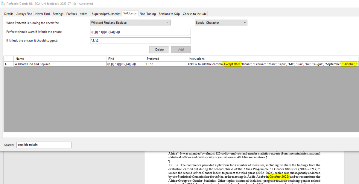 anglopremier's tweet image. PerfectIt users might think I made a mistake by omitting the final letter of each month below, but it's deliberate. Find out why at my #PerfectItMasterclass. Also attend if you've never used "Except after" rules! Sign up at epekho.magistrad.com/catalogItemDet…