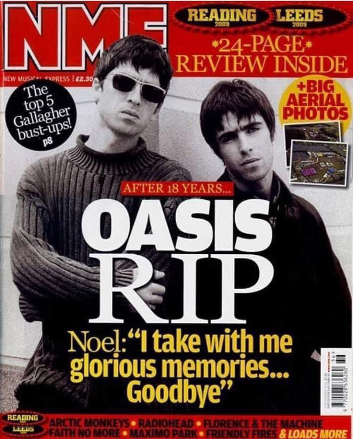 OasisMania's tweet photo. On this day in 2009, Oasis split up. Such an awful day feels like a distant memory now as after 14 years, 11 months and 30 days... OASIS ARE BACK! ♥️ https://t.co/YtwgsIfL5c