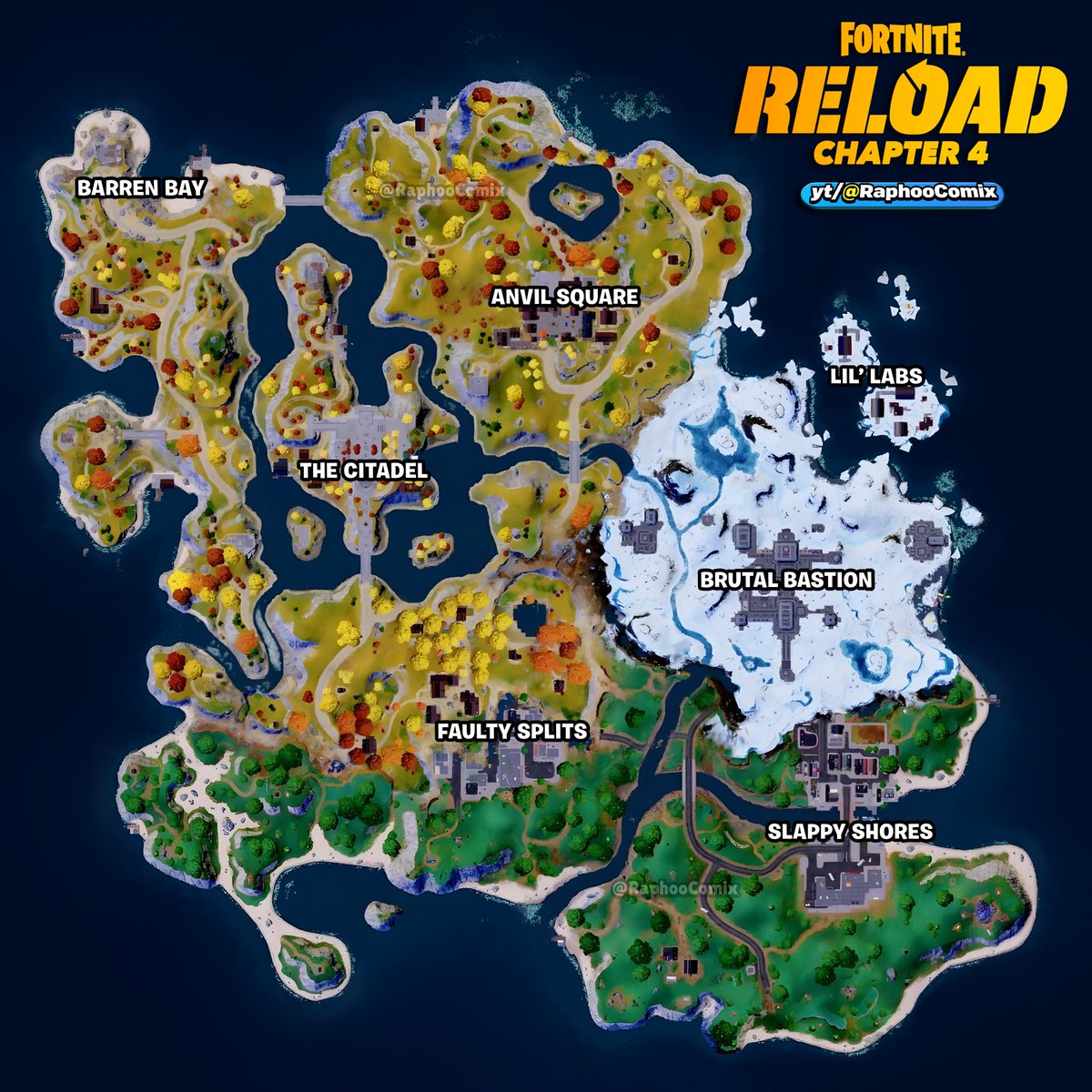 RaphooComix's tweet image. What if Chapter 4 had a Reload Map (Fortnite Concept) #fortnite #fortnitereload