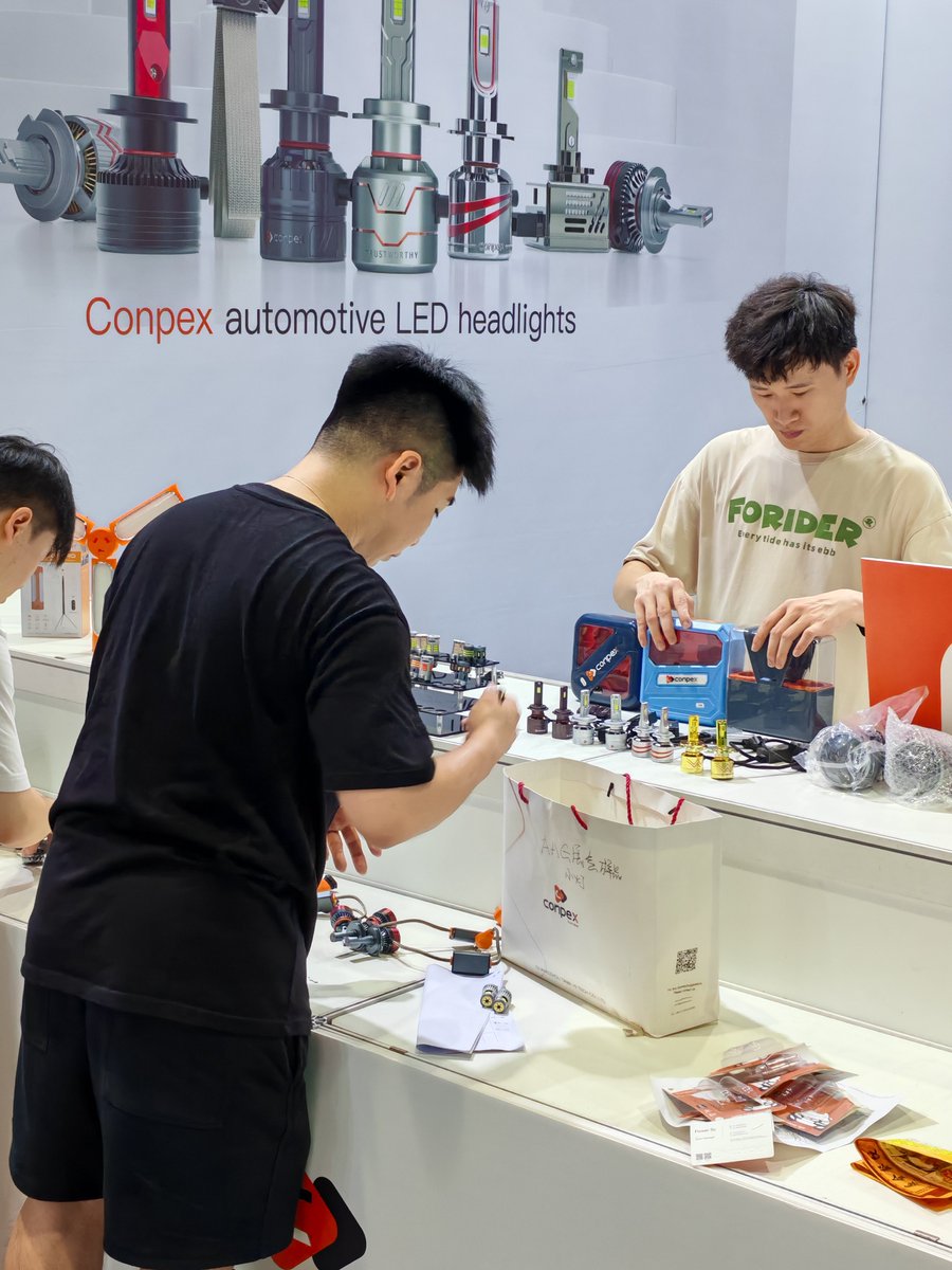 conpexofficial's tweet image. AAG LIVE

✨AAG (Auto Aftermarket Guangzhou)
🅱 Booth 2D06
📅 August 28-30, 2024
📍 Poly World Trade Center, Guangzhou, China

#Conpex
#automotiveaftermarket
#tradeshow
#ledheadlights
#automotivelighting
#carlights
#AAG2024
#TradeShow
#guangzhou