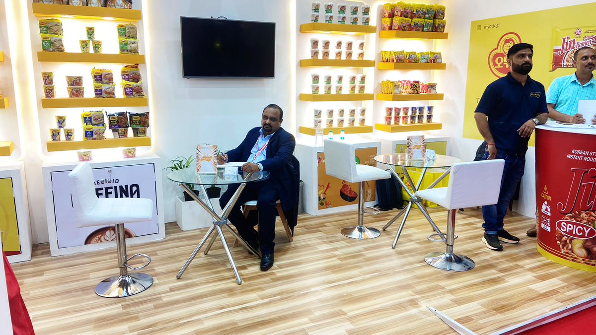 Otoki_India's tweet photo. Day 1 at the Anuga Select India Exhibition is off to an exciting start! 🎉
If you’re in the area, come visit our stall from August 28-30, 2024, and experience these flavors for yourself.
#AnugaSelectIndia #Ottogi #JoayoTopokki #FoodExhibition #JoinUs" https://t.co/WPmKunMu4C