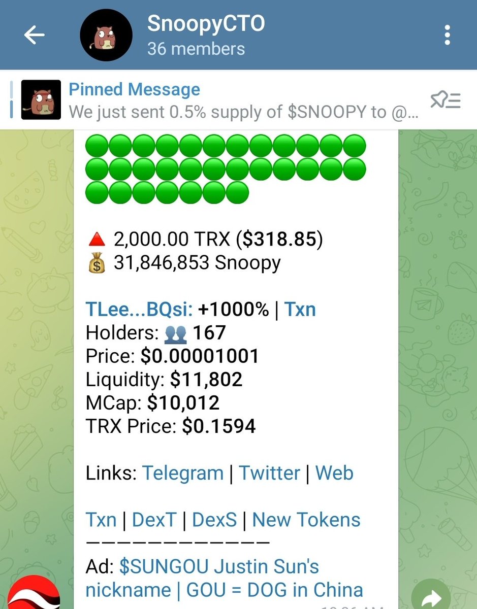 Slow and steady 

$SNOOPY will get to the right holders.

Bullish on <a href="/justinsuntron/">H.E. Justin Sun 👨‍🚀 🌞</a>, <a href="/HTX_Global/">HTX</a> <a href="/sunpumpmeme/">ba cku p</a>