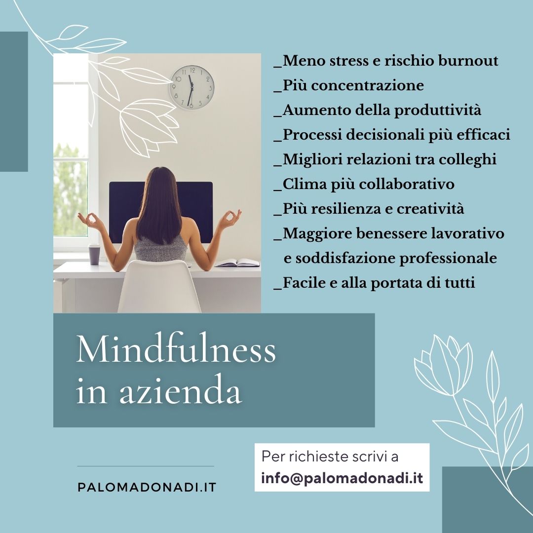 La Mindfulness è un tipo di meditazione che insegna a essere consapevoli nel “qui e ora”, con gentilezza e senza giudizio verso noi stessi e gli altri.

Leggi la mia intervista su Storytime Magazine story-time.it/mindfulness-me…