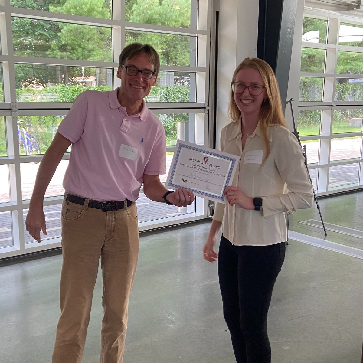Giedroc Lab (@giedroclab) on Twitter photo Thanks to <a href="/IUQCB/">Quantitative & Chemical Biology-Indiana University</a> for a great retreat this year! Congratulations to our graduate student <a href="/ka_legg/">katherine</a> for winning best poster! And a very special thanks to Dr. Jeremy Baskin (<a href="/basktastic/">Jeremy Baskin</a>) and Dr. Karin Musier-Forsyth (<a href="/KarinMForsyth/">Karin Musier-Forsyth</a>) for their fantastic keynote talks! Thanks to <a href="/IUQCB/">Quantitative & Chemical Biology-Indiana University</a> for a great retreat this year! Congratulations to our graduate student <a href="/ka_legg/">katherine</a> for winning best poster! And a very special thanks to Dr. Jeremy Baskin (<a href="/basktastic/">Jeremy Baskin</a>) and Dr. Karin Musier-Forsyth (<a href="/KarinMForsyth/">Karin Musier-Forsyth</a>) for their fantastic keynote talks!