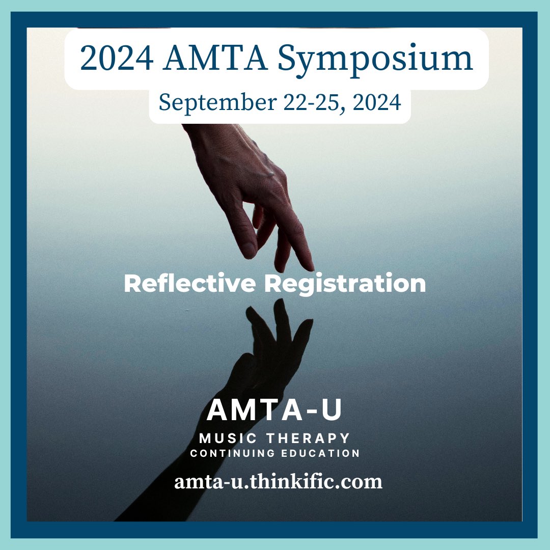 What is AMTA's reflective or self-determined Symposium registration

For full story with live links see:
musictherapy.org/what_is_amtas_…
Or refer to the LinkTree in our Bio under “latest news”