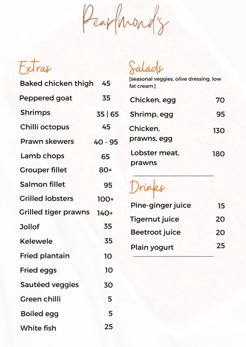 Pearlmonds's tweet photo. @videtteadjor @Dagoodlife_inc Hi Vidette 

Thanks for reaching out.

I've attached our menu for your review, which includes a wide range of options to suit various tastes and needs.

Please take a look and let me know if you have any questions or need further assistance. https://t.co/IoWAqXg56E