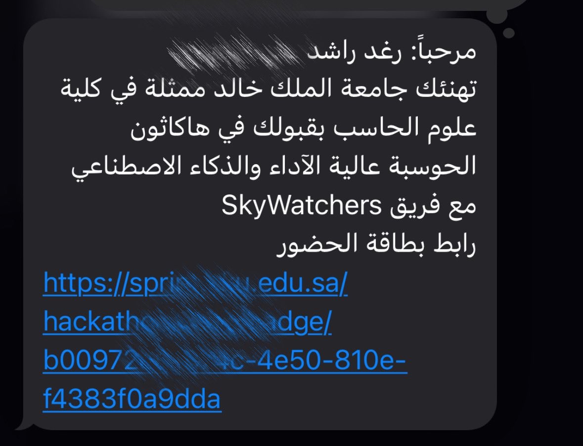 rag_67's tweet photo. فريق Skywatchers جاهز للانطلاق في هاكثون الحوسبة والذكاء الاصطناعي!
See you on 2 September 🤩
 #HPC_KKU https://t.co/Qb4j3djbeO