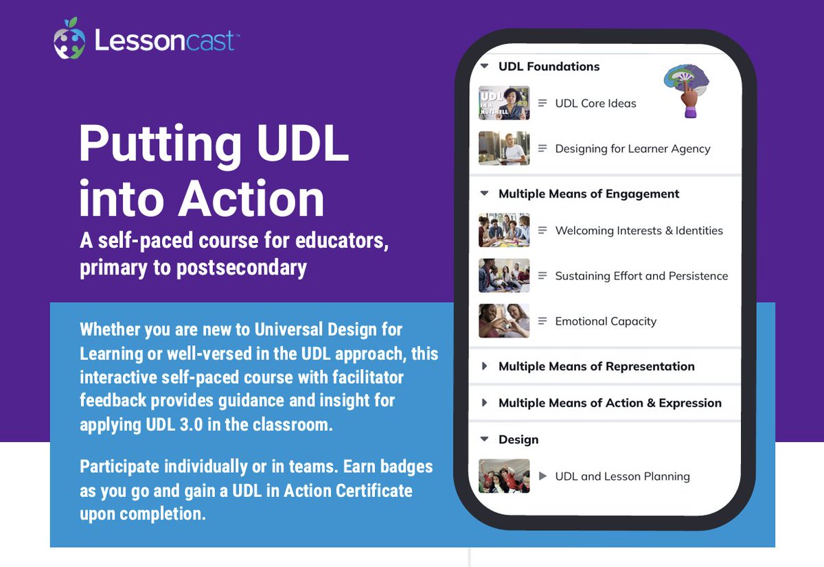 Join PUTTING UDL INTO ACTION -
✅ Solidify Your Understanding of UDL 3.0
✅ Access Practical Tools and Strategies
*Early Bird Registration Ends 9/30/24*

Click below to learn more.
media2-production.mightynetworks.com/asset/1cdf8156… 

#ProfessionalLearning #UDL #inclusiveeducation