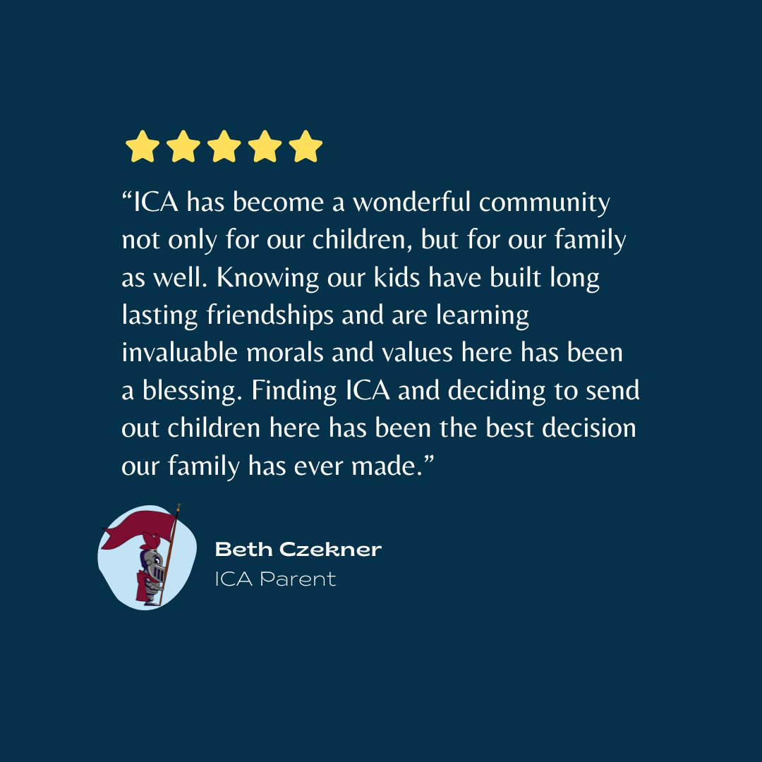 ICAKnights's tweet photo. Hear what our families are saying about the Academy! 🌟If you would like more information about joining our community, please visit us at https://t.co/Q4wWra9GcX
#lovelearningleadership #icaknights #allentowndiocesecatholicschools https://t.co/1rksaIuRR6