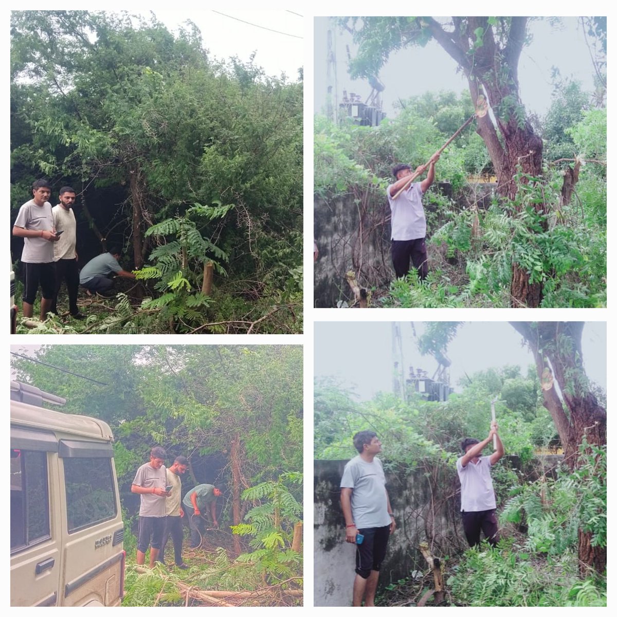 કેશોદ તાલુકાના જોનપુર ગામે અતિ વરસાદને કારણે વૃક્ષ પડી ગયેલ જેથી વીજ પુરવઠો બંધ થયેલ જેની જાણ થતાં ગ્રામ પંચાયત તેમજ પીજીવીસીએલ દ્વારા સંયુક્ત ઉપક્રમે વૃક્ષ દૂર કરી ગ્રામ્ય વીજ પુરવઠો ફરી શરૂ કરવામાં આવેલ.<a href="/DdoJunagadh/">DDO Junagadh</a> <a href="/TdoKeshod/">TDO KSD</a> <a href="/collectorjunag/">Collector Junagadh</a> <a href="/TKeshod/">Tcm Union Keshod</a>