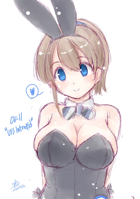 #バニーガールを描くと楽しいせやな(*'ω`*) 