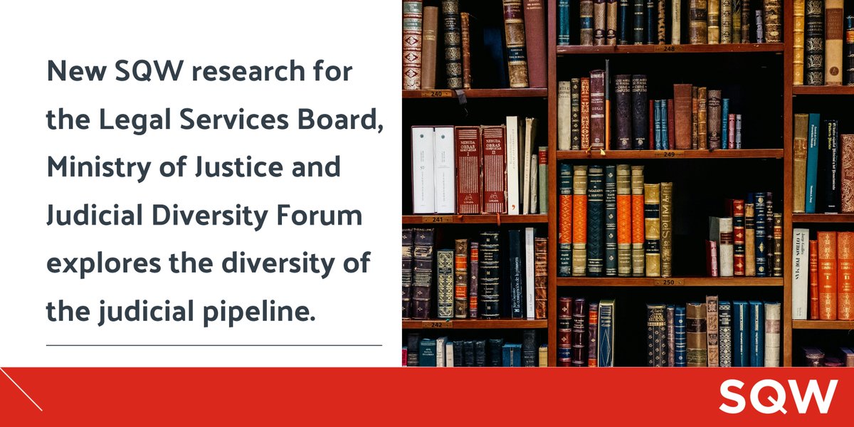 SQW (@sqw_uk) on Twitter photo š¢Our research for <a href="/LSB_EngandWal/">Legal Services Board</a>, <a href="/MoJGovUK/">Ministry of Justice</a> and the Judicial Diversity Forum uses secondary data from the legal regulators to examine where potential judicial candidates āfall offā the pipeline. You can read the study in full here š
legalservicesboard.org.uk/news/legal-ser⦠š¢Our research for <a href="/LSB_EngandWal/">Legal Services Board</a>, <a href="/MoJGovUK/">Ministry of Justice</a> and the Judicial Diversity Forum uses secondary data from the legal regulators to examine where potential judicial candidates āfall offā the pipeline. You can read the study in full here š
legalservicesboard.org.uk/news/legal-serā¦