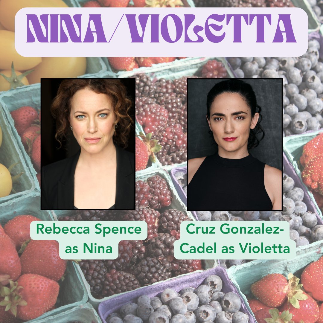 Join us for the final reading in our Fresh Produce Festival! 

Nina/Violetta by Monica West 
Directed by RTE member Devon de Mayo
Featuring RTE member Rebecca Spence

Sunday, September 1 at 7:30PM
LIMITED tickets at the door~