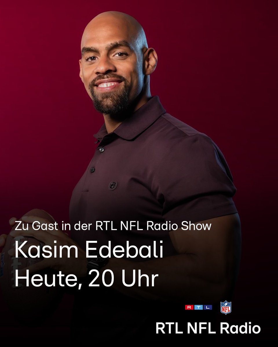 Kaum jemand kennt die NFC South besser als Ex-Spieler und neuer Teil der NFL TV Crew: Kasim Edebali. 

Wir freuen uns, ihn heute Abend um 20 Uhr in der Show begrüßen zu dürfen!  #rtl #nfl #rtlnfl #rtlnflradio #seasonpreview