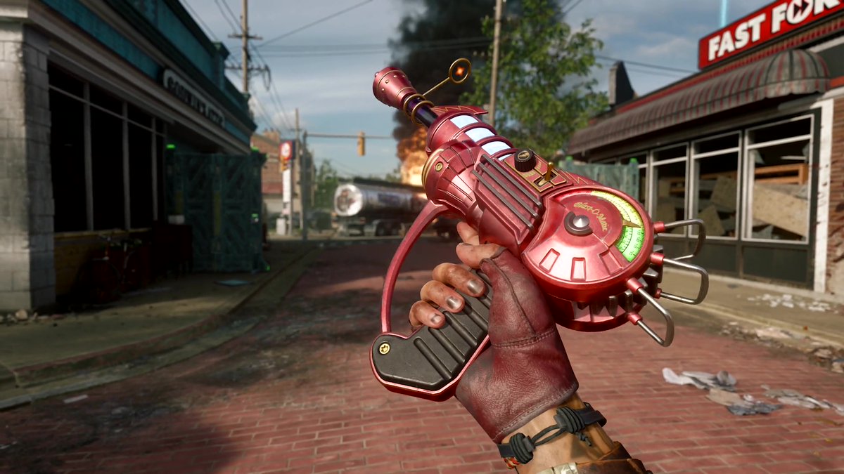 Treyarch's tweet image. It wouldn&apos;t be Call of Duty Zombies without the trusty Ray Gun. Check out the fresh new coat of paint!