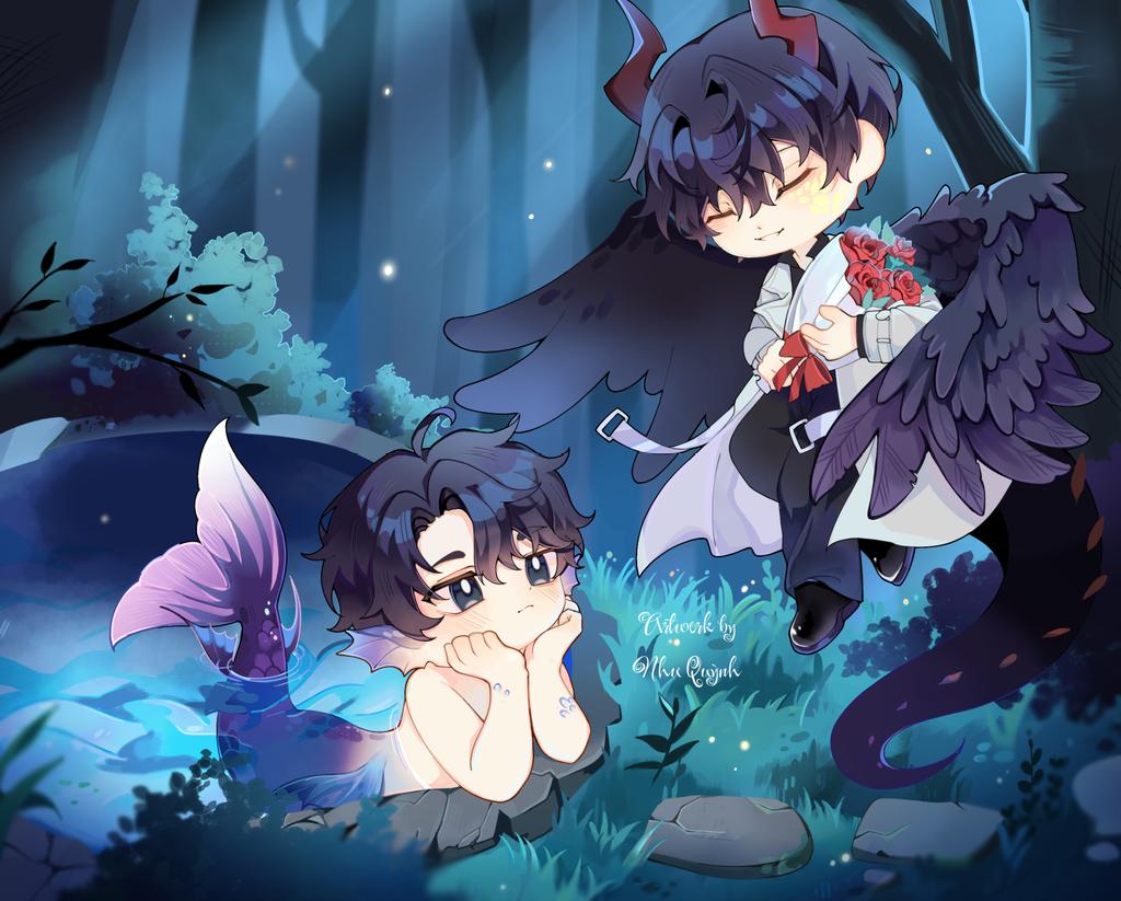 #dokjoong #독중 #独众
Thiết lập rồng đào hoa + người cá câm (thật ra là không thích nói)