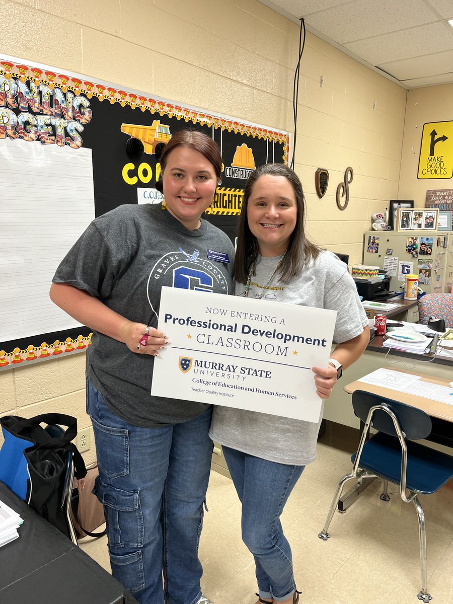 Central Elementary in Graves County has welcomed MSU PDS student, Madalin Darnall, into their school this year.  Madalin will be working with Kaylin Reed and Lauren Schlemper throughout the year.  Good luck, Madalin.