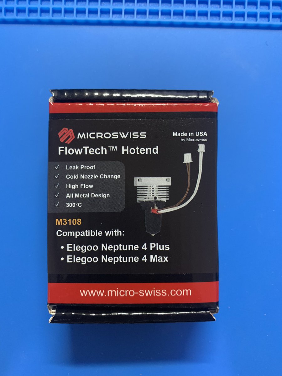 senequis's tweet photo. 到着しました。印刷品質上がるといいな。
#microswiss
#Elegoo
#Neptune4 https://t.co/8cXsyayVCr