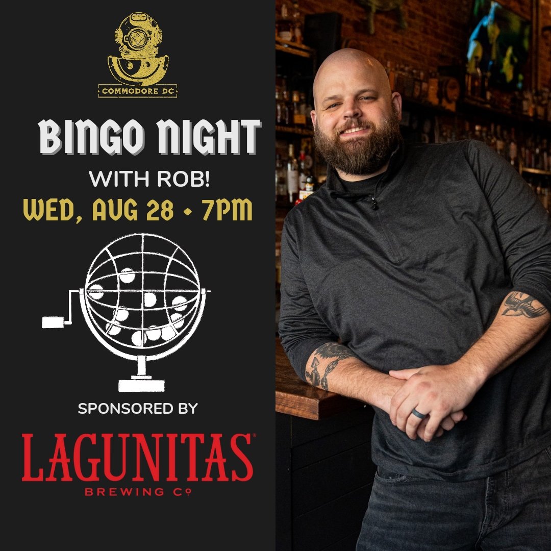 The Commodore DC (@thecommodoredc) on Twitter photo TONIGHT: ๐ป ๐
ฑ๐
ธ๐
ฝ๐
ถ๐
พ Night with Robโผ๏ธ Free to play / <a href="/lagunitasbeer/">LAGUNITAS BREWING CO</a> feature / starts at 7PM. See you tonight! TONIGHT: ๐ป ๐
ฑ๐
ธ๐
ฝ๐
ถ๐
พ Night with Robโผ๏ธ Free to play / <a href="/lagunitasbeer/">LAGUNITAS BREWING CO</a> feature / starts at 7PM. See you tonight!