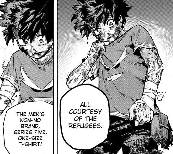 never getting over izuku fanboying in the middle of the war