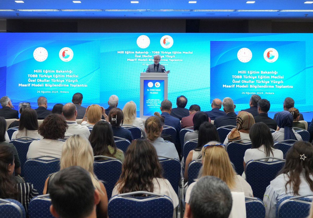 TorontoEgitim's tweet image. Millî Eğitim Bakanlığı ve TOBB Türkiye Eğitim Meclisi Tarafından Düzenlenen Özel Okullar Türkiye Yüzyılı Maarif Modeli Bilgilendirme Toplantısı  yapıldı.

👉🏻 meb.ai/Ufy7h6hf