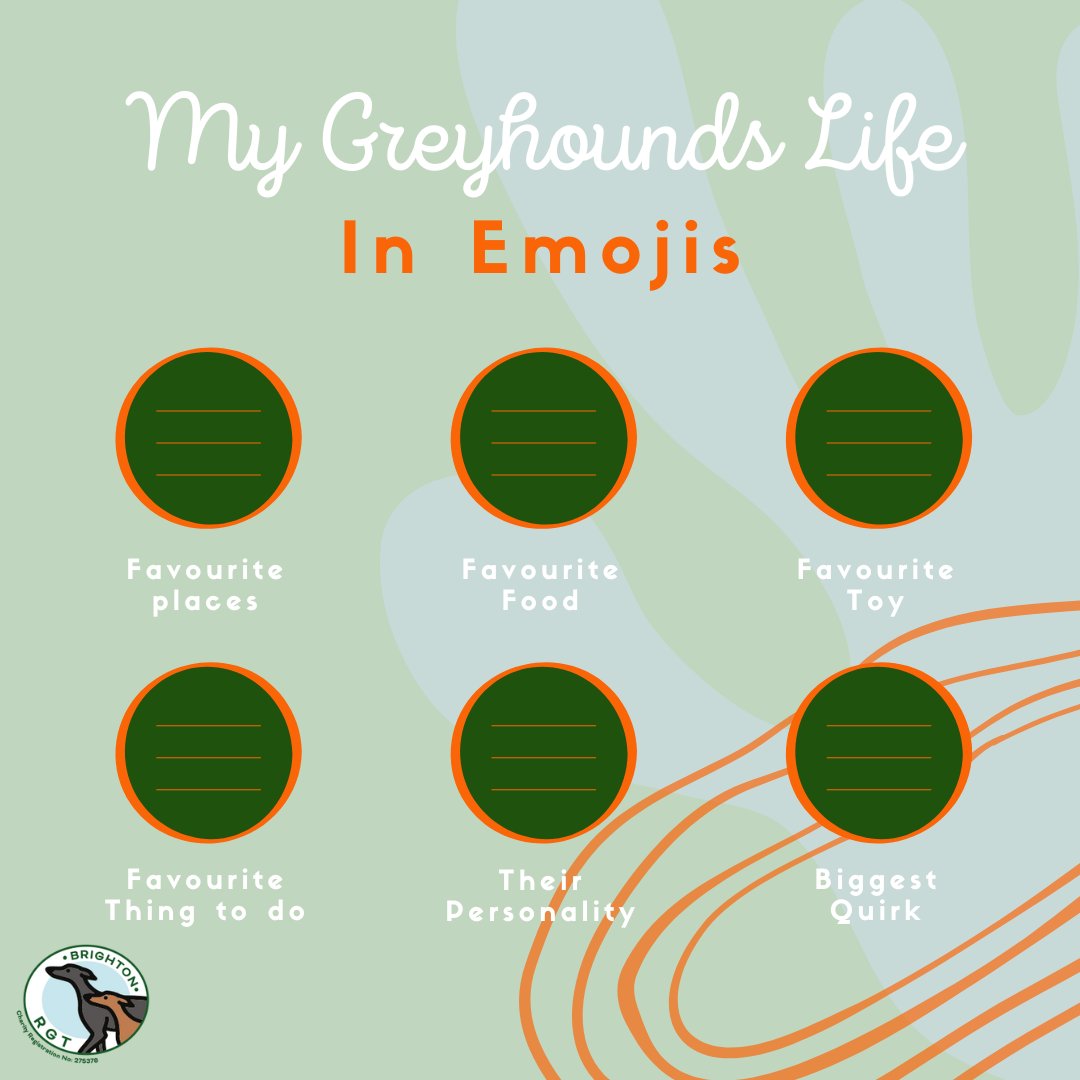 Brighton_RGT's tweet image. 🎉 Let's have a bit of fun! 🎉

Can you fill in the gaps using only emojis to describe your greyhound's life? 🐾

Comment below! ⬇️

#GreyhoundLife #EmojiChallenge #FunWithGreyhounds #AdoptAGreyhound #GreyhoundLove