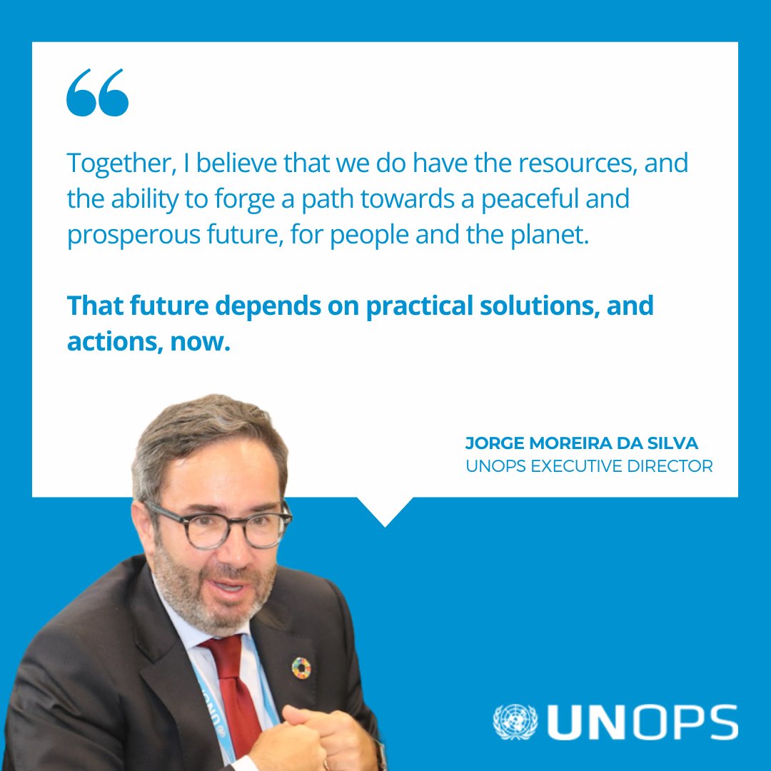 UNOPS's tweet photo. “We stand at a unique inflection point, where meaningful &amp; urgent actions are needed.”

Read @UNOPS_Chief Jorge Moreira da Silva's full statement at this week’s 2nd regular session of the Executive Board: https://t.co/b9JxAo1a5g | #unopsEB https://t.co/0bhFkGwYUC