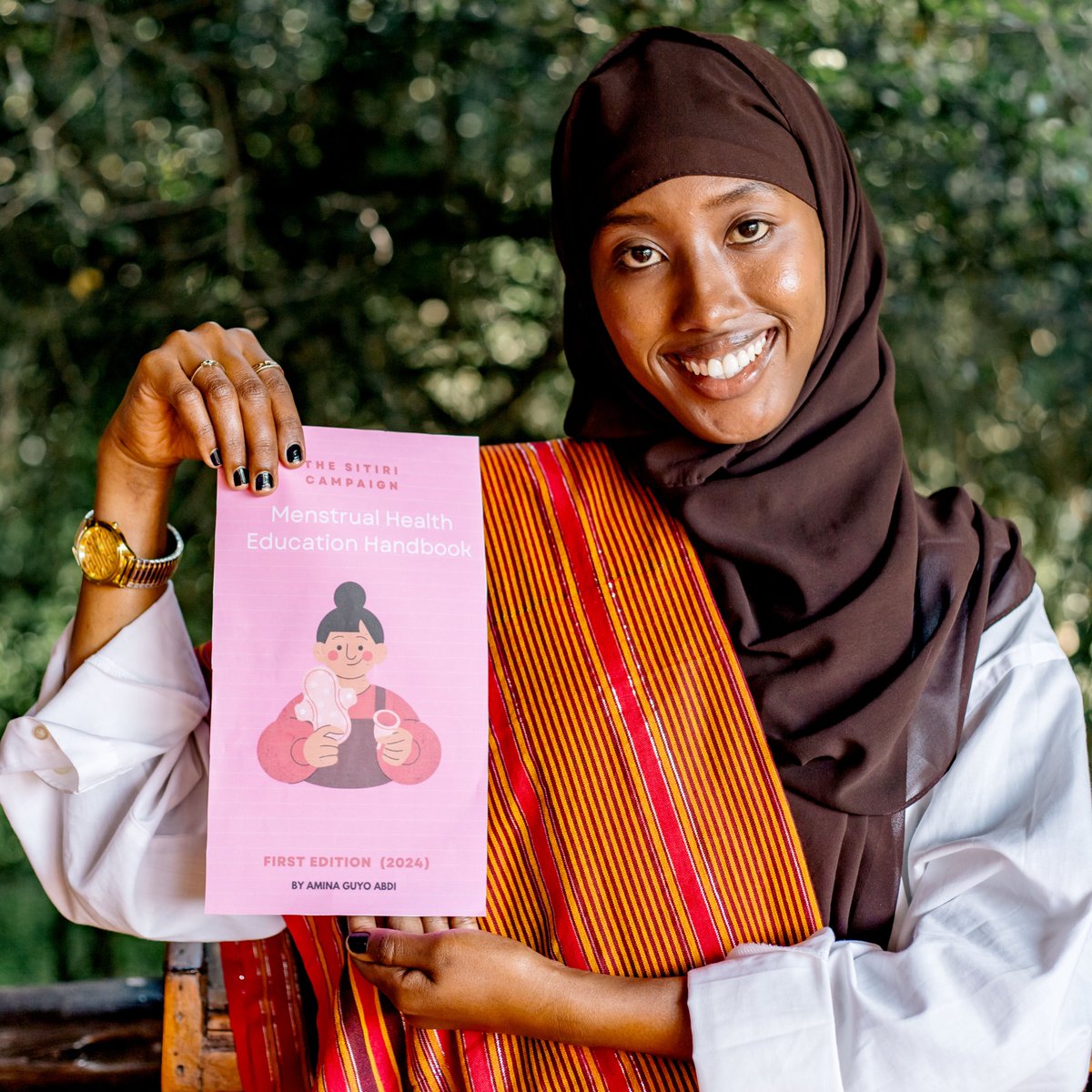 Join us in congratulating #NguvuChangeLeader <a href="/amina_G_abdi/">|amina|</a> for launching the Sitiri Campaign Menstrual Health Education Guide, an educational booklet to empower school children with knowledge about menstruation and hygiene. Follow her to find out where to find this resource!