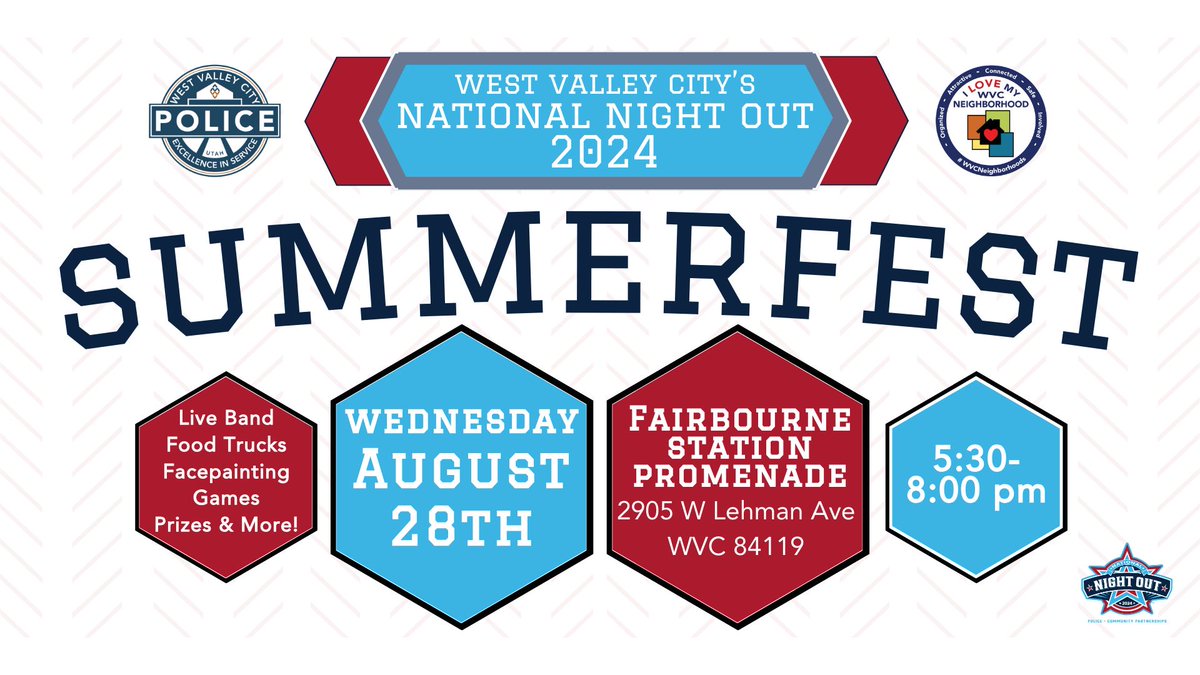 🌞85 Degrees and Sunshine -- we couldn't have asked for a better day to celebrate SummerFest! Join us tonight on the Fairbourne Station Promenade from 5:30 PM to 8:00 PM for a variety of vendors, special guests, and a lineup of amazing food trucks. 
See you there!