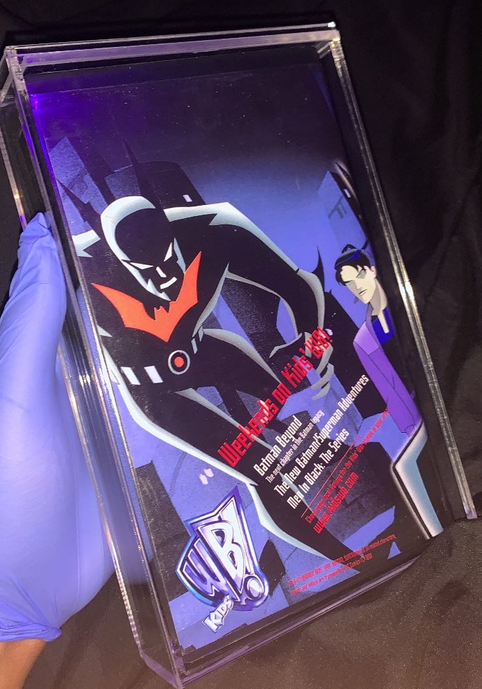 Beyondology's tweet photo. Studio VHS screening tape for Rebirth (Parts I &amp; II)
Extremely rare. Also featuring different box art than the officially released (1999) Batman Beyond: “The Movie” https://t.co/KEpC6ckJf3