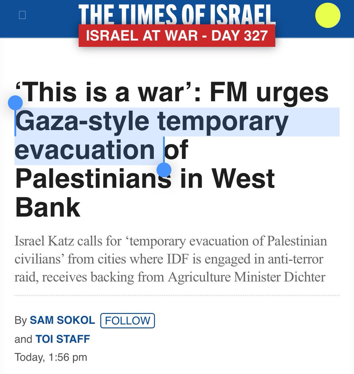 LaraFriedmanDC's tweet photo. Reminder: “Gaza-style temporary evacuation” = 

Israeli forced mass displacement of civilians
+ 
Israeli mass destruction of homes/hospitals/schools/mosques/churches/infrastructure
+ 
Israel deeming any person who refuses to abandon their home a terrorist &amp; killing them https://t.co/75cEo0VlVT