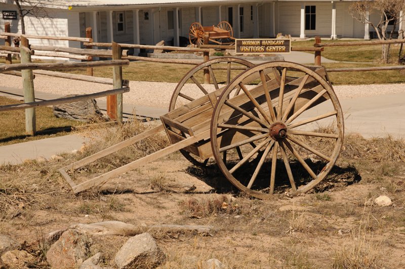 Covered wagons weren't the only vehicles that crossed the Oregon Trail. I can't imagine pulling one of these. Can you? #WednesdayInWyoming bit.ly/3Tals70