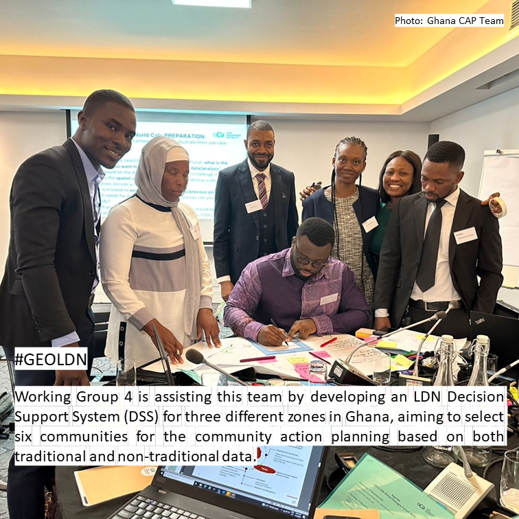 geoldn_org's tweet photo. #HowtoLDN Series features the efforts of intersectoral country teams to implement their roadmaps - This week we spotlight the work of #TeamGhanaCAP
Find out more in the graphic below:
💡Background of their LDN efforts
🛰their use case
💪 & how the #GEOLDN Flagship supports them https://t.co/PUB5O8U65u