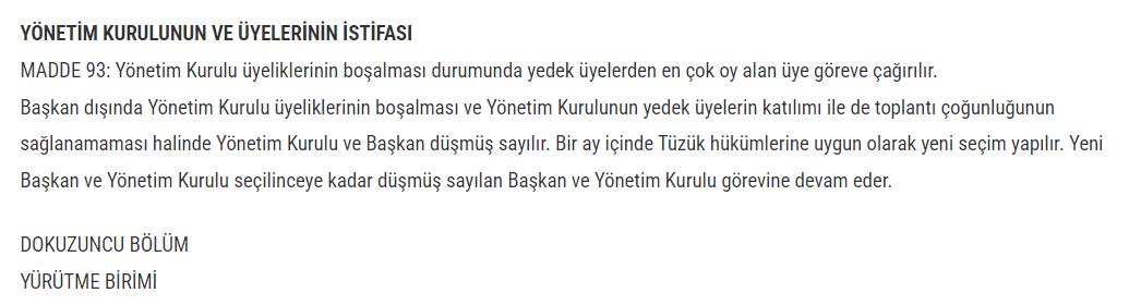 Galatasaray için yönetimin düşme kuralını acilen tüzükte genişletmeliyiz. Bu yönetim hangi kural dolayısıyla olur, bilemem ama bir şekilde düşmeli. Çok acil...
#galatasaray #yönetim #tüzük #istifa <a href="/GalatasaraySK/">Galatasaray SK</a>