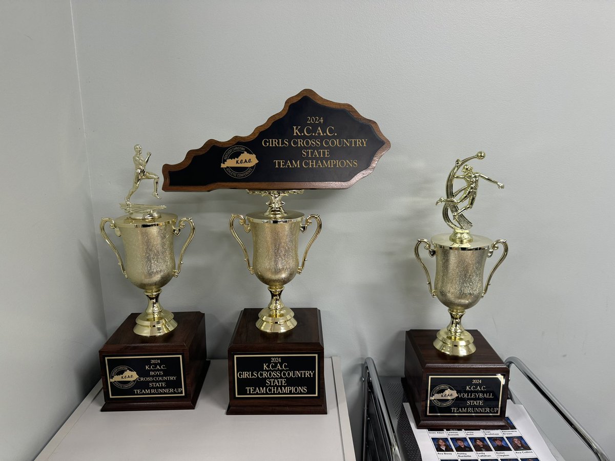 The recent KCAC State Championship wknd was awesome! 
Congrats
Girls Varsity Cross Country=CHAMPIONS!
Girls Varsity Volleyball=Runner-up!
Alyssa=4th Overall, Madison=2nd Overall!
Boys Varsity Cross Country=Runner-up!
#PCSathletics #PCeaglesXC #PCeaglesVolleyball #WeAreKCAC #KHSAA