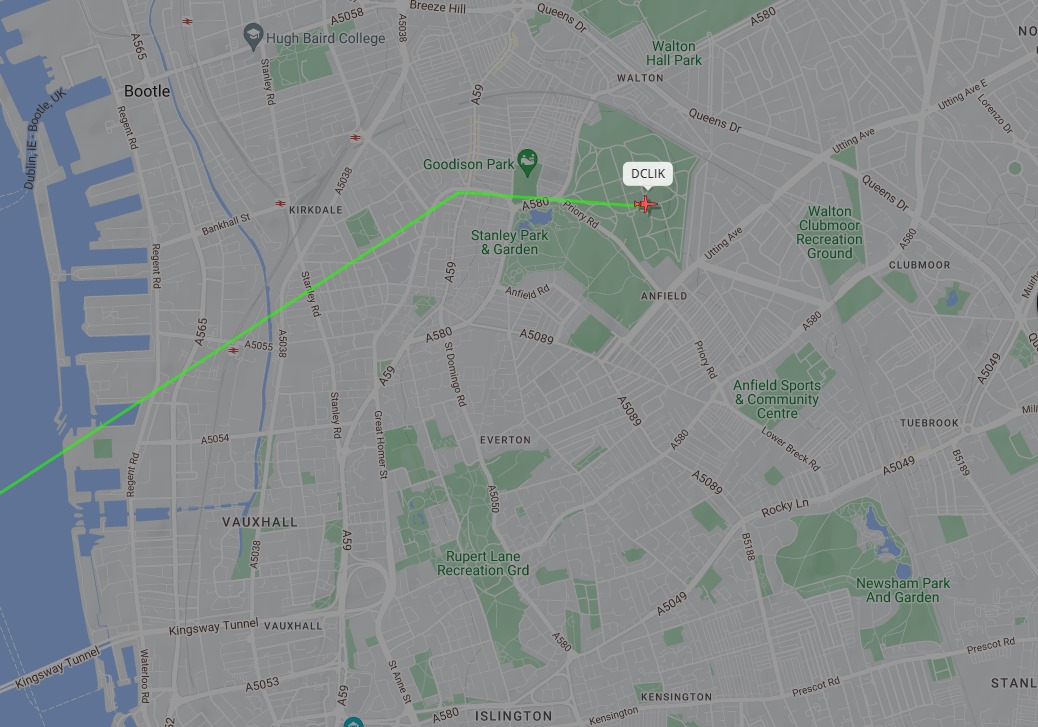 Isalotro's tweet photo. @johngibbonsblog Flew him in the scenic route too :)

No other flights from E/SE came in via this loop https://t.co/dUPt37Cjhq