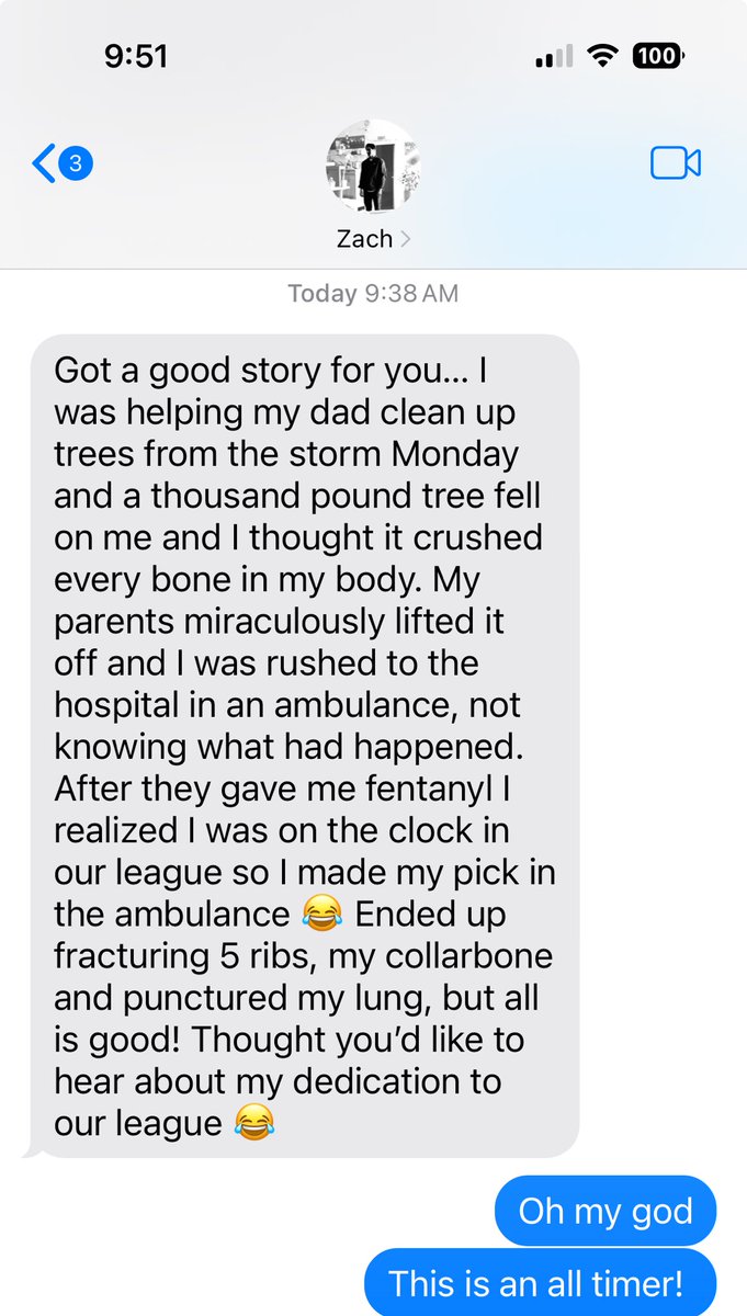 THIS is what fantasy league devotion looks like! From my friend Zach in ⁦<a href="/yamhaus/">yam haus</a>⁩.