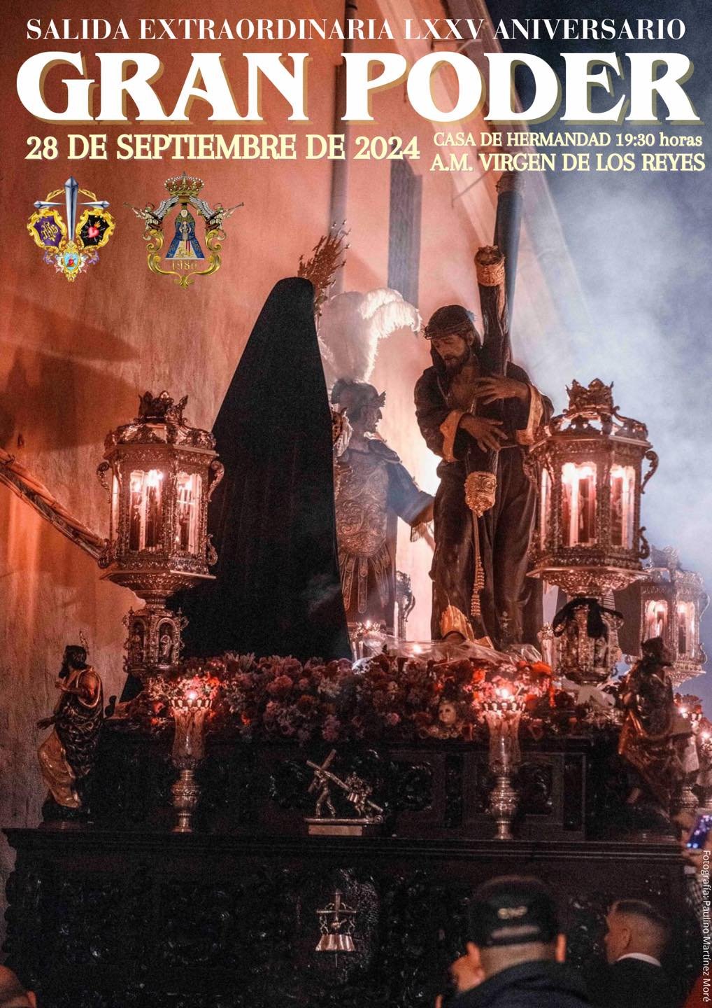 Horario e Itinerario Salida Extraordinaria de Nuestro Padre Jesús del Gran Poder de Motril por el LXXV Aniversario este 28 de Septiembre del 2024