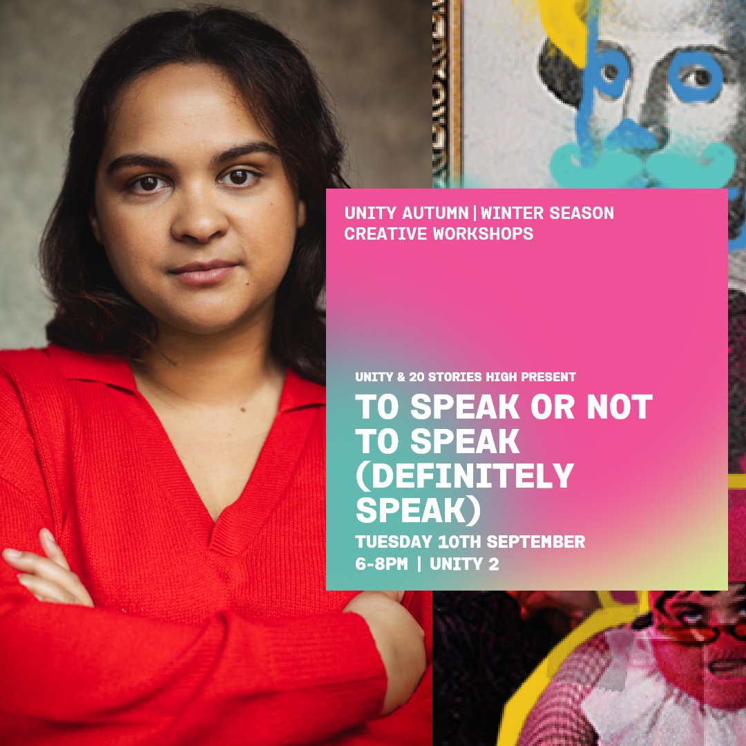 Join Ameera Conrad (Associate Artistic Director, 20 Stories High) for a 2-hour workshop, where you'll explore acting tips on performing Shakespeare. 

unitytheatreliverpool.co.uk/whats-on/to-sp…

@20storieshigh