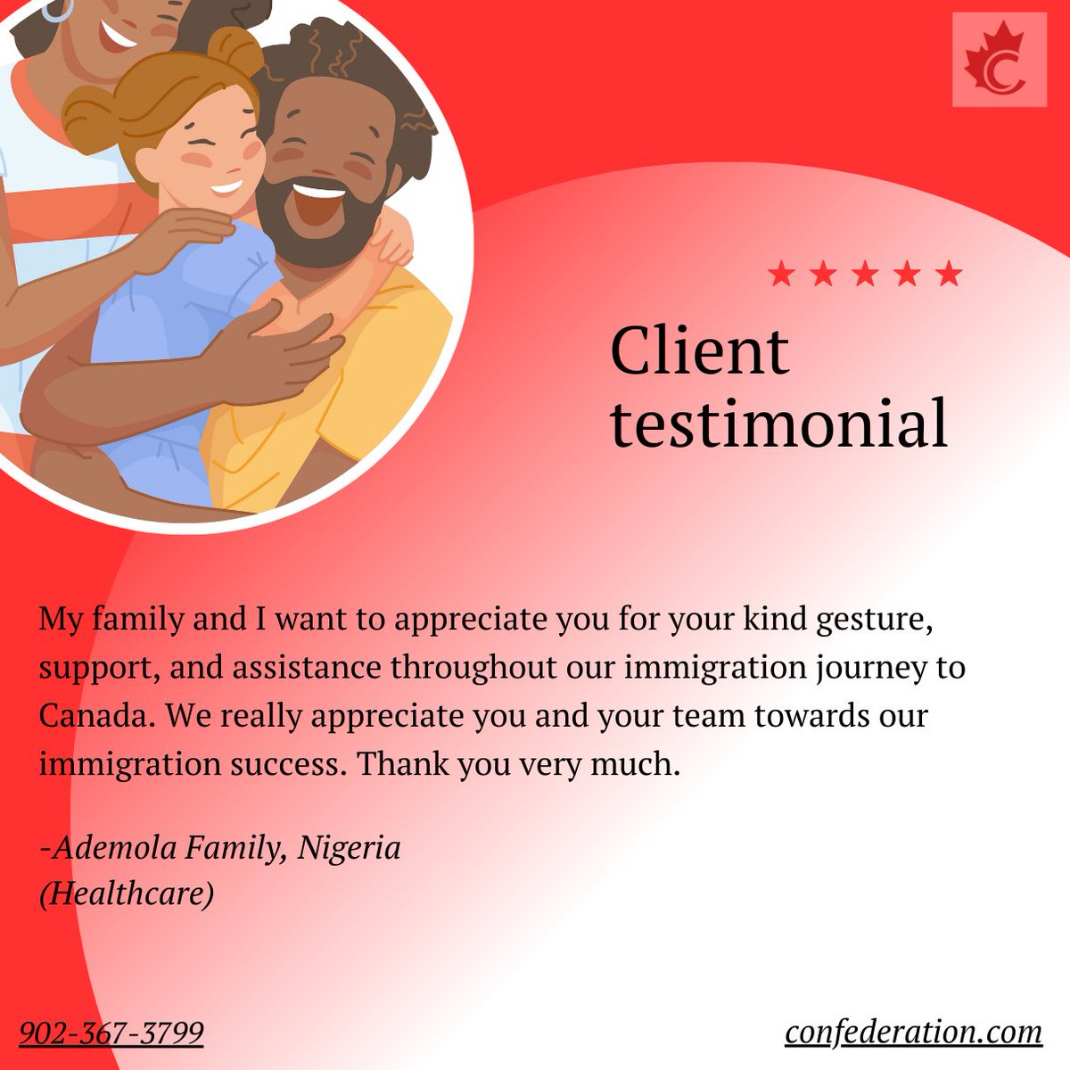 confed_group's tweet photo. Contact us on 902-367-3799 
OR 
Email: coordinator@islandrecruiting.com to set up an appointment with a certified IRCC consultant for all your immigration needs.  

Our services: https://t.co/ubXS7buCrA

#Immigrationservices #immigratepei #IRCC https://t.co/EUcdeRjCNS