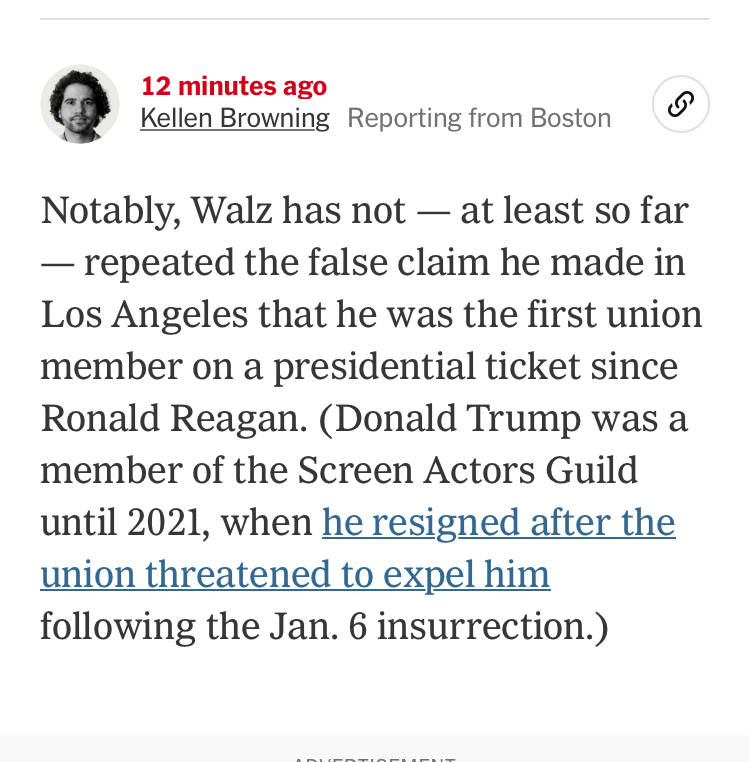 Rockaway5774's tweet photo. Another bizarre fact check by the Times. https://t.co/6Z0wDbnwrL