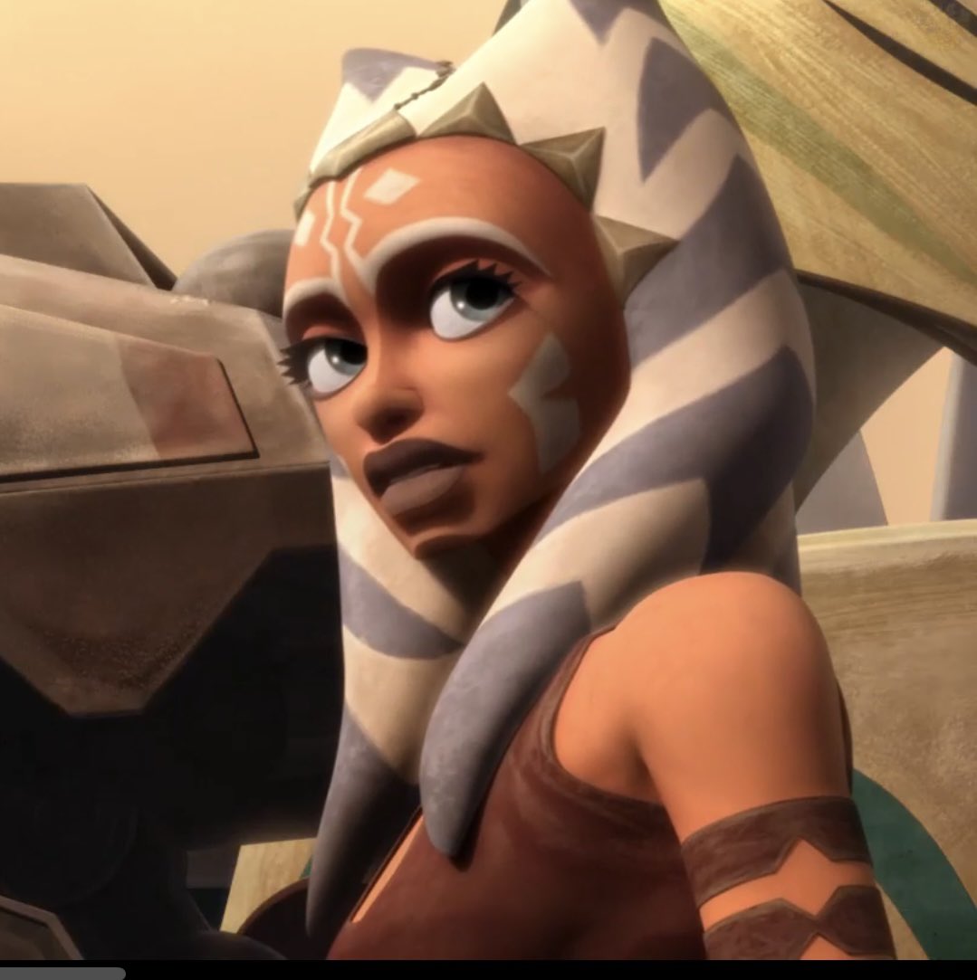 In the Zygerrian arc, Ahsoka tells Obi-Wan that she will keep an eye on Anakin to make sure he doesn't do anything stupid, knowing his past and hatred of slavers. Mentally, she was already more mature than he was