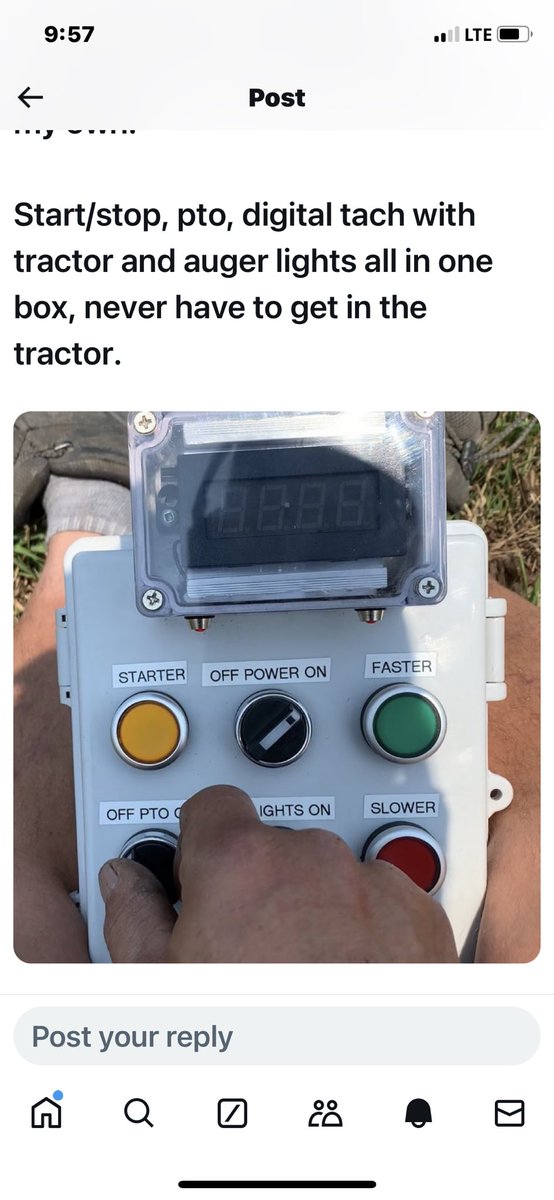 gmjochum's tweet image. To all tractor mfg. why is this not a thing on new tractors. Instead you make it worse by adding many extra steps to turn the pto on. Get it right you losers. #equipment chat